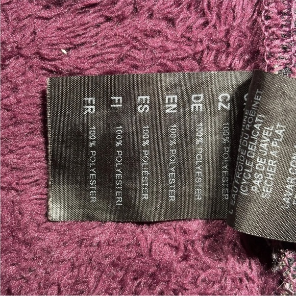 Kuhl Flight Jacket Women XSmall Purple Fleece Deep Pile Sherpa Pull Over - Picture 10 of 13